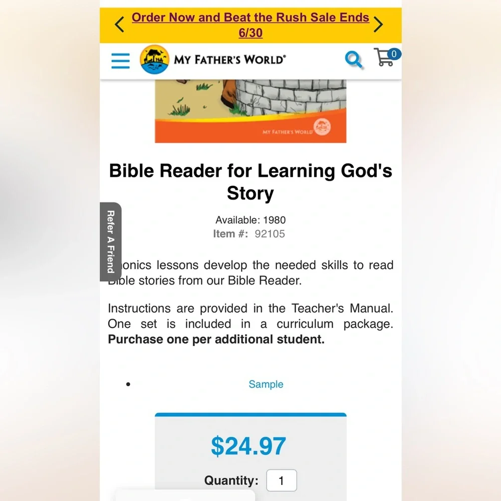 MY FATHER’S WORLD First Grade curriculum 📚 - Picture 7 of 13